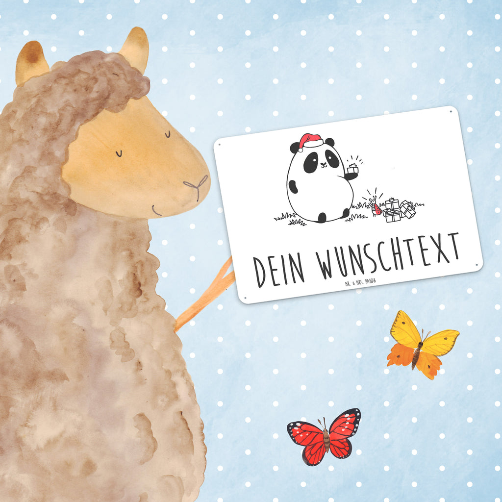 Personalisiertes Blechschild Easy & Peasy Weihnachtsgeschenk