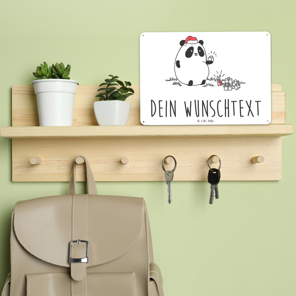 Personalisiertes Blechschild Easy & Peasy Weihnachtsgeschenk