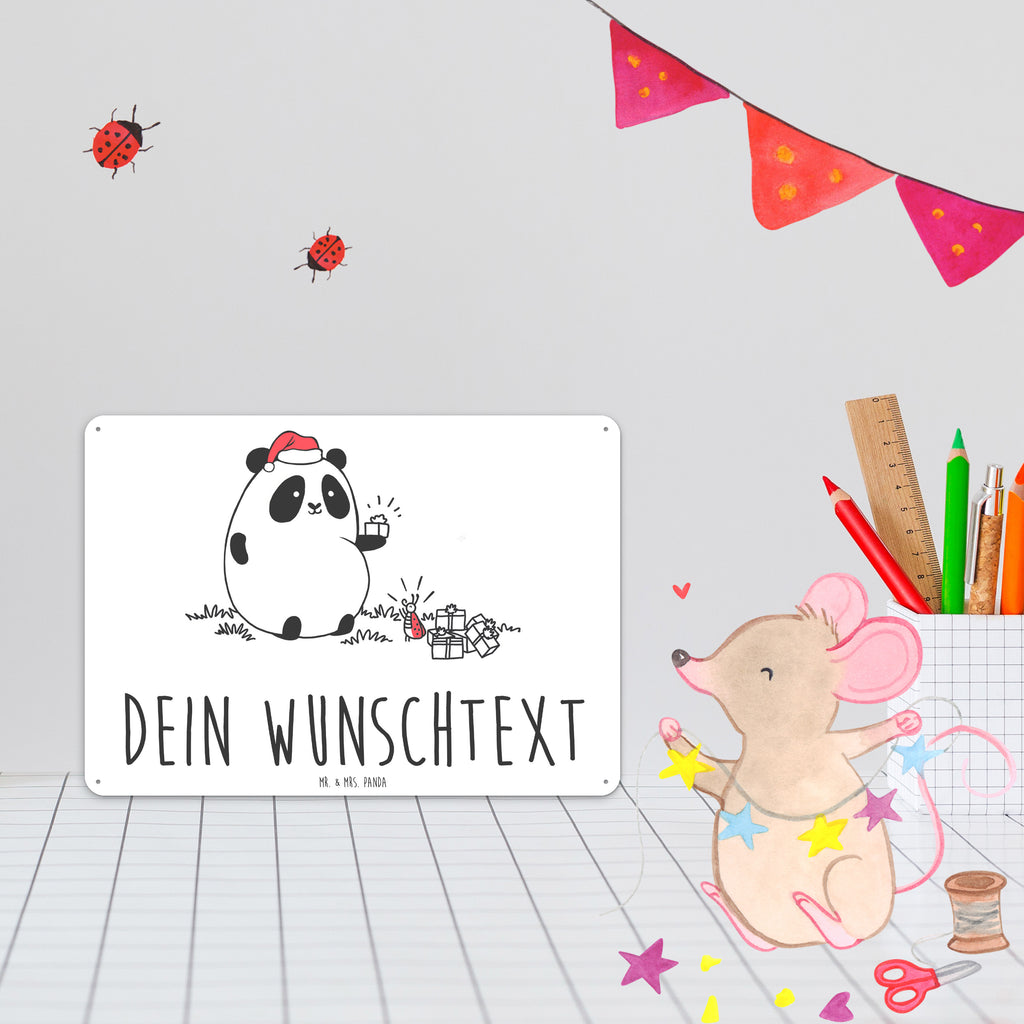 Personalisiertes Blechschild Easy & Peasy Weihnachtsgeschenk