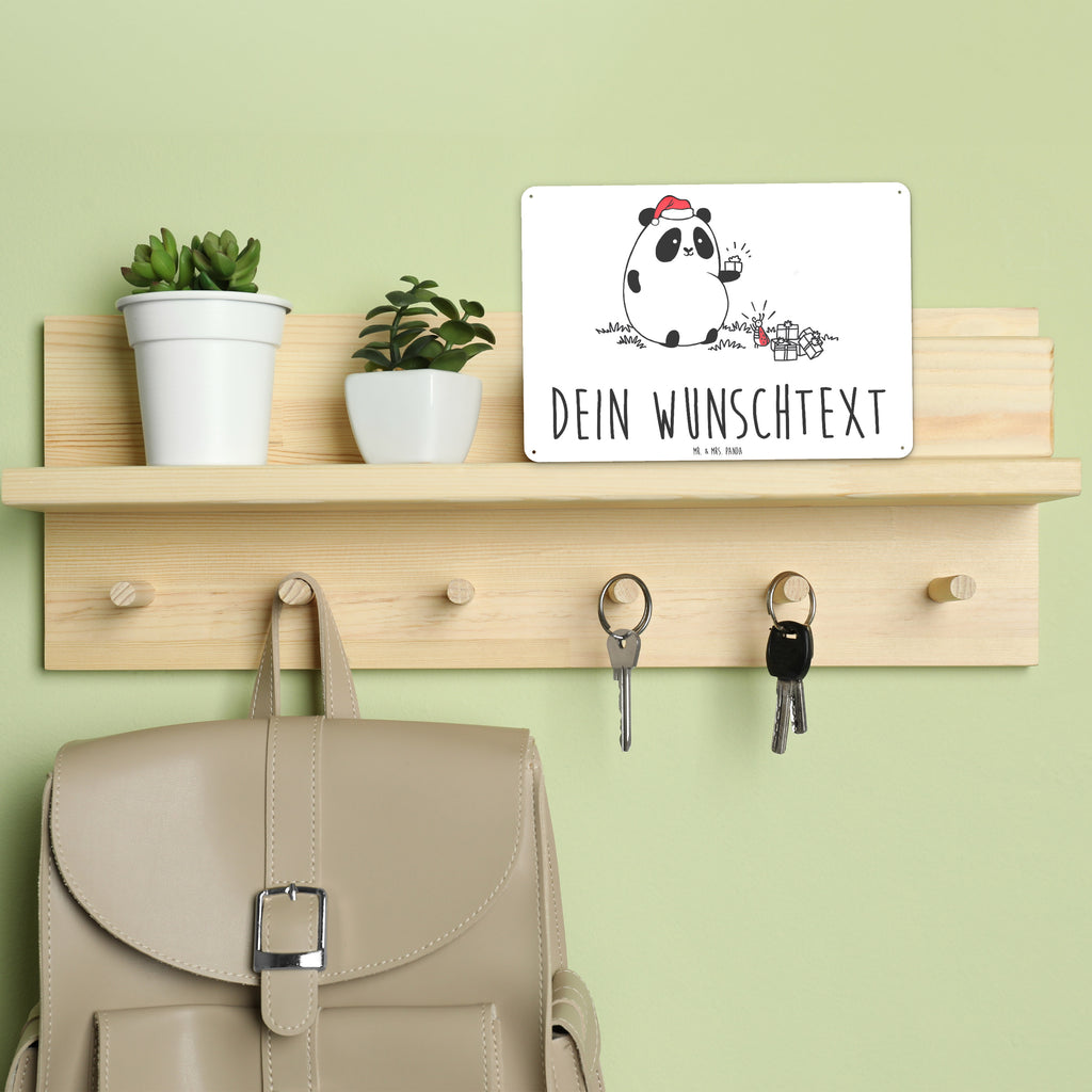 Personalisiertes Blechschild Easy & Peasy Weihnachtsgeschenk