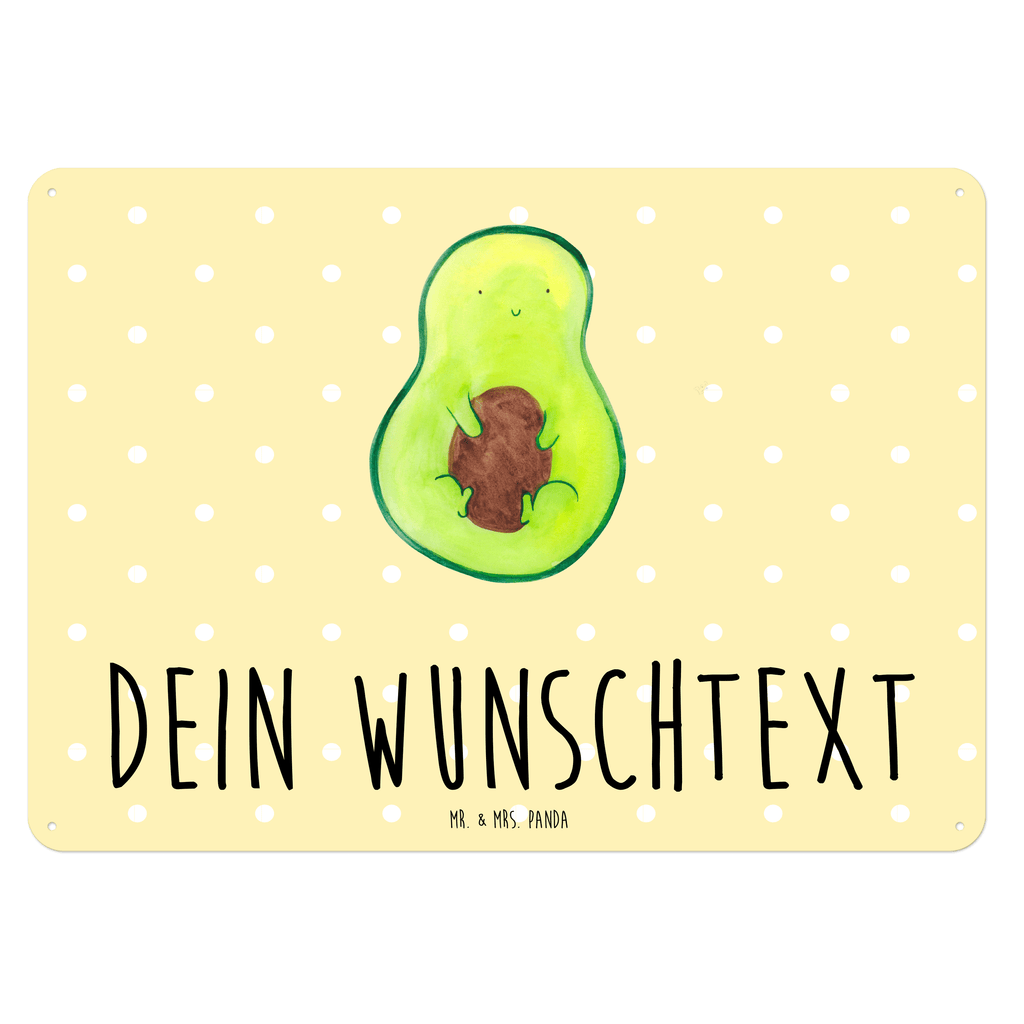 Personalisiertes Blechschild Avocado mit Kern Blechschild, Metallschild, Geschenk Schild, Schild, Magnet-Metall-Schild, Deko Schild, Wandschild, Wand-Dekoration, Türschild, Avocado, Veggie, Vegan, Gesund, Avokado, Avocadokern, Kern, Pflanze, Spruch Leben