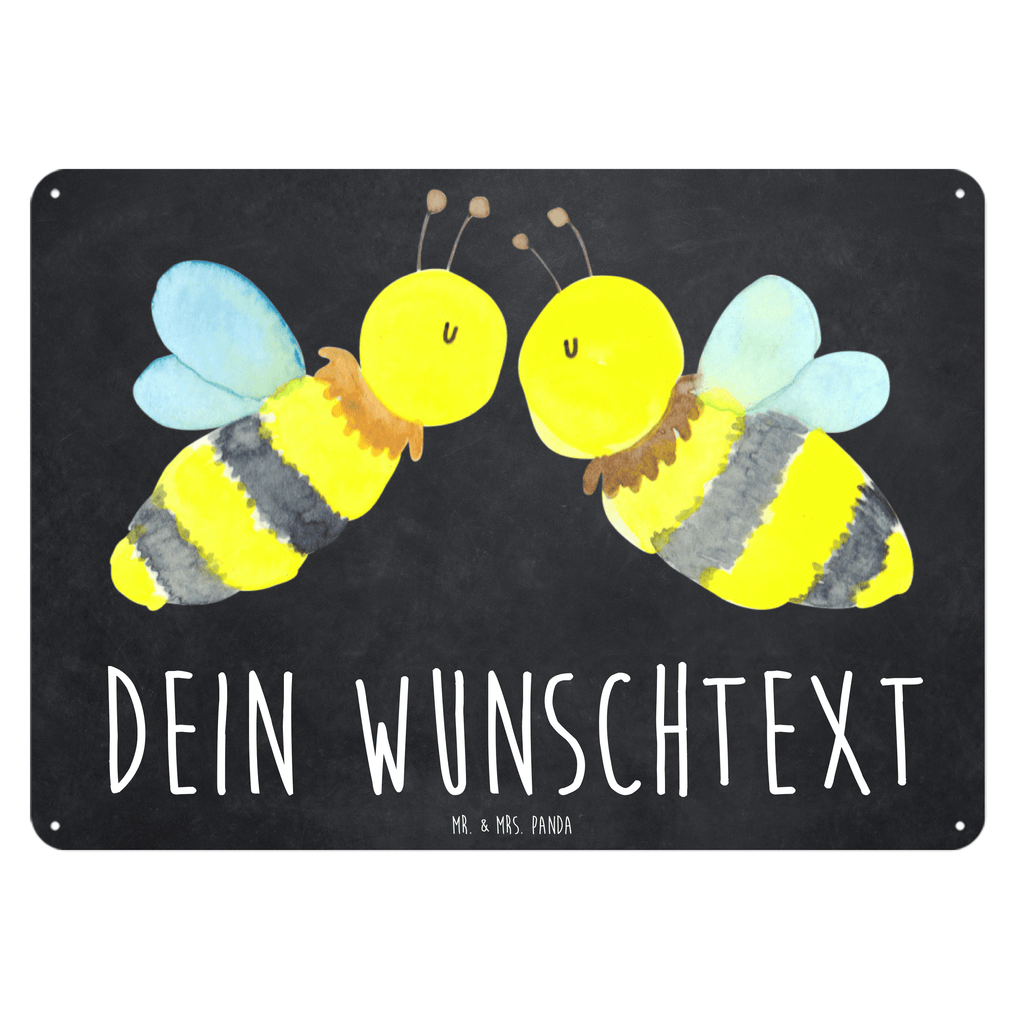 Personalisiertes Blechschild Biene Liebe Blechschild, Metallschild, Geschenk Schild, Schild, Magnet-Metall-Schild, Deko Schild, Wandschild, Wand-Dekoration, Türschild, Biene, Wespe, Hummel