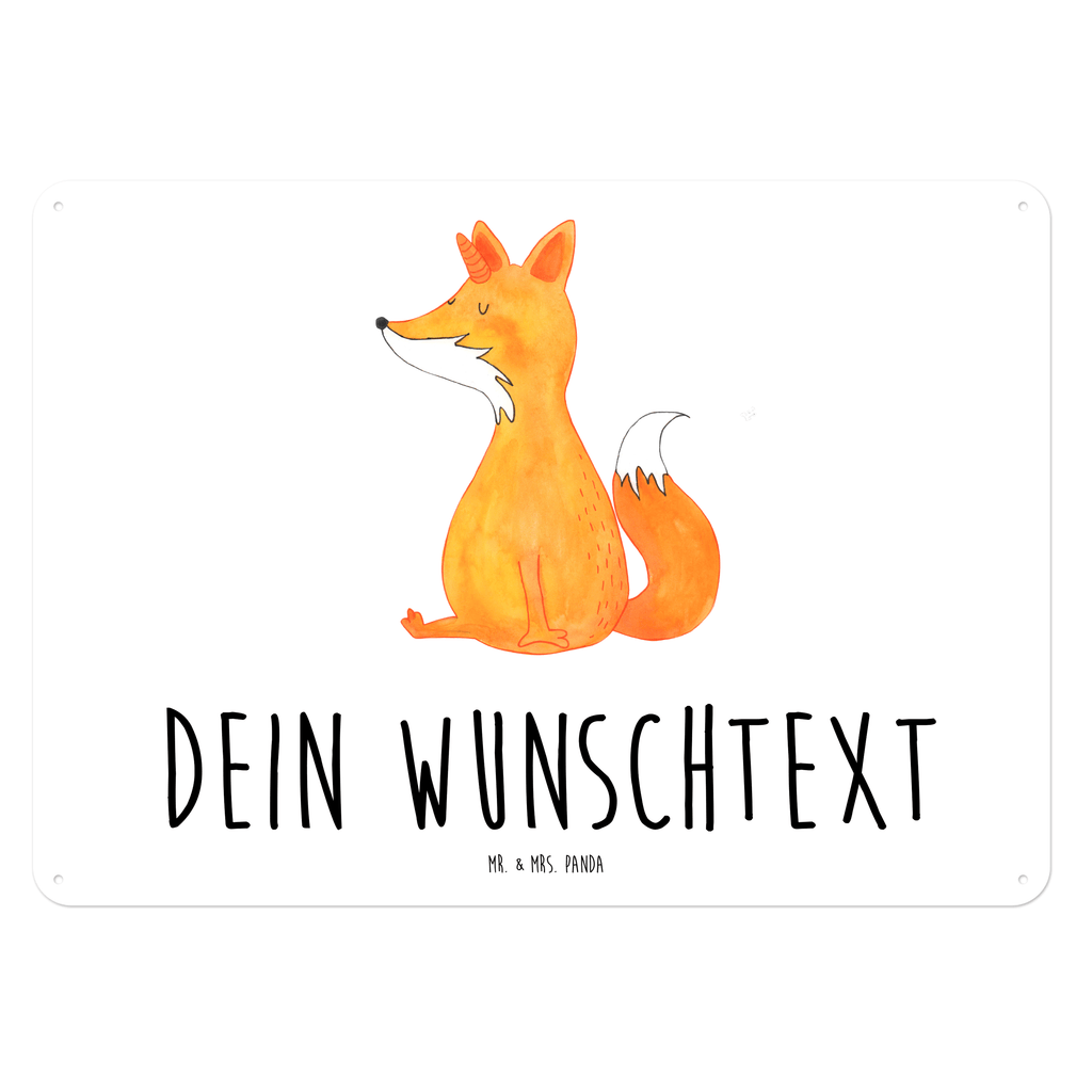 Personalisiertes Blechschild Fuchshörnchen Wunsch Blechschild, Metallschild, Geschenk Schild, Schild, Magnet-Metall-Schild, Deko Schild, Wandschild, Wand-Dekoration, Türschild, Einhorn, Einhörner, Einhorn Deko, Pegasus, Unicorn, Fuchs, Unicorns, Fuchshörnchen, Fuchshorn, Foxycorn, Füchse