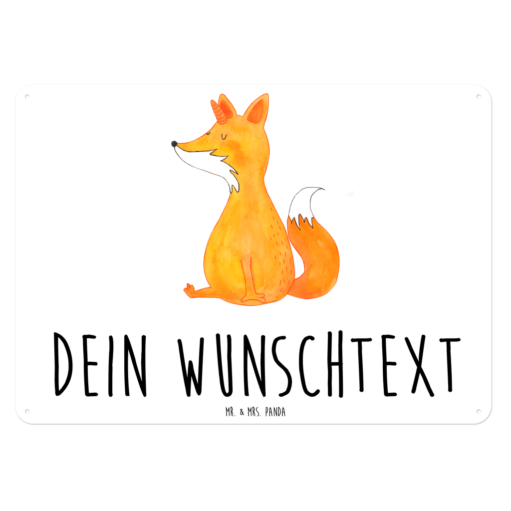 Personalisiertes Blechschild Fuchshörnchen Wunsch Blechschild, Metallschild, Geschenk Schild, Schild, Magnet-Metall-Schild, Deko Schild, Wandschild, Wand-Dekoration, Türschild, Einhorn, Einhörner, Einhorn Deko, Pegasus, Unicorn, Fuchs, Unicorns, Fuchshörnchen, Fuchshorn, Foxycorn, Füchse