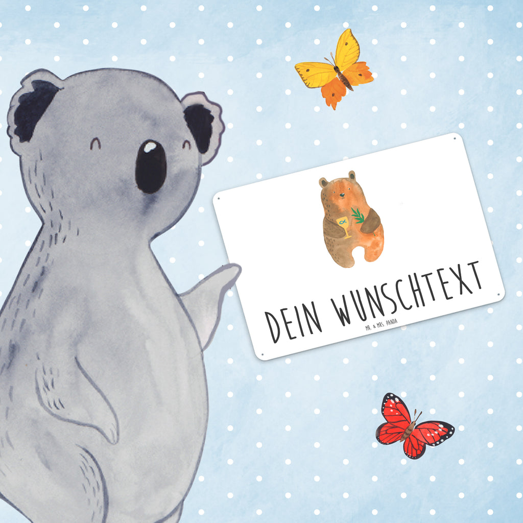 Personalisiertes Blechschild Konfirmation-Bär Blechschild, Metallschild, Geschenk Schild, Schild, Magnet-Metall-Schild, Deko Schild, Wandschild, Wand-Dekoration, Türschild, Bär, Teddy, Teddybär, Konfirmation, Kirche, evangelisch, Gottesdienst