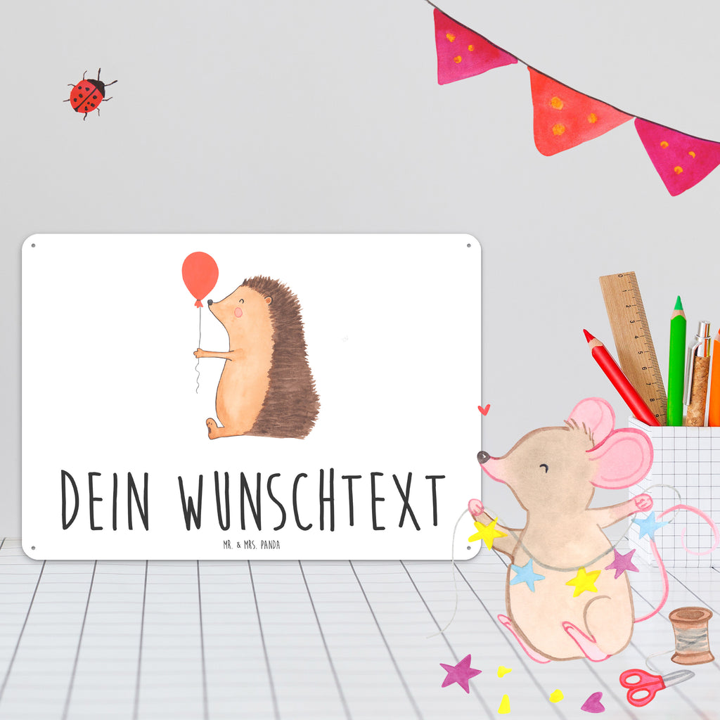 Personalisiertes Blechschild Igel mit Luftballon Blechschild, Metallschild, Geschenk Schild, Schild, Magnet-Metall-Schild, Deko Schild, Wandschild, Wand-Dekoration, Türschild, Tiermotive, Gute Laune, lustige Sprüche, Tiere, Igel, Geburtstag, Herzlichen Glückwunsch, Glückwunsch, Geburtstagskind, Ballon, Happy Birthday