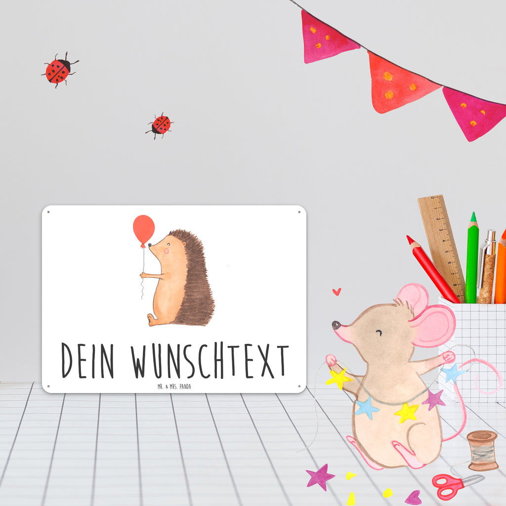 Personalisiertes Blechschild Igel mit Luftballon Blechschild, Metallschild, Geschenk Schild, Schild, Magnet-Metall-Schild, Deko Schild, Wandschild, Wand-Dekoration, Türschild, Tiermotive, Gute Laune, lustige Sprüche, Tiere, Igel, Geburtstag, Herzlichen Glückwunsch, Glückwunsch, Geburtstagskind, Ballon, Happy Birthday
