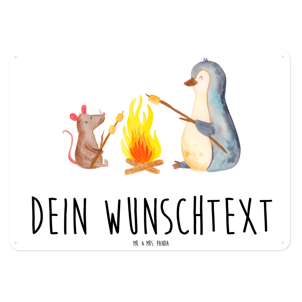 Personalisiertes Blechschild Pinguin Lagerfeuer Blechschild, Metallschild, Geschenk Schild, Schild, Magnet-Metall-Schild, Deko Schild, Wandschild, Wand-Dekoration, Türschild, Pinguin, Maus, Pinguine, Lagerfeuer, Leben, Arbeit, Job, Motivation, Büro, Büroalltag, Lebensspruch, Lebensmotivation, Neustart, Liebe, grillen, Feuer, Marshmallows