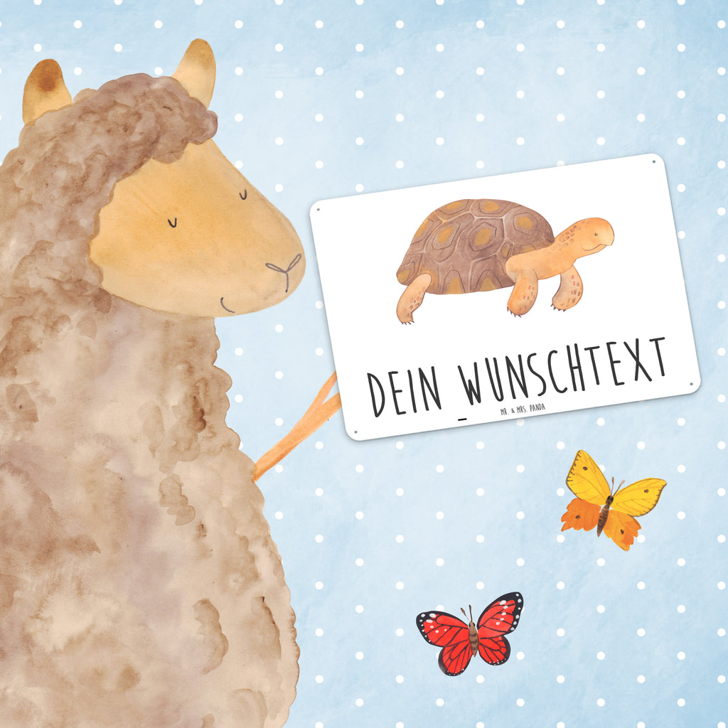 Personalisiertes Blechschild Schildkröte marschiert Blechschild, Metallschild, Geschenk Schild, Schild, Magnet-Metall-Schild, Deko Schild, Wandschild, Wand-Dekoration, Türschild, Meerestiere, Meer, Urlaub, Schildkröte, Schildkröten, get lost, Abenteuer, Reiselust, Inspiration, Neustart, Motivation, Lieblingsmensch