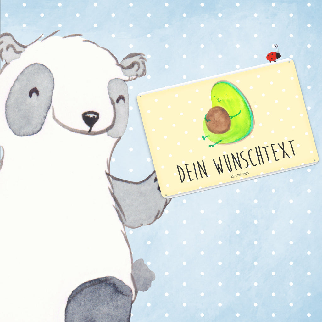 Personalisiertes Blechschild Avocado pfeift Blechschild, Metallschild, Geschenk Schild, Schild, Magnet-Metall-Schild, Deko Schild, Wandschild, Wand-Dekoration, Türschild, Avocado, Veggie, Vegan, Gesund, Diät, Abnehmen, Ernährung, dick sein, Pummelfee