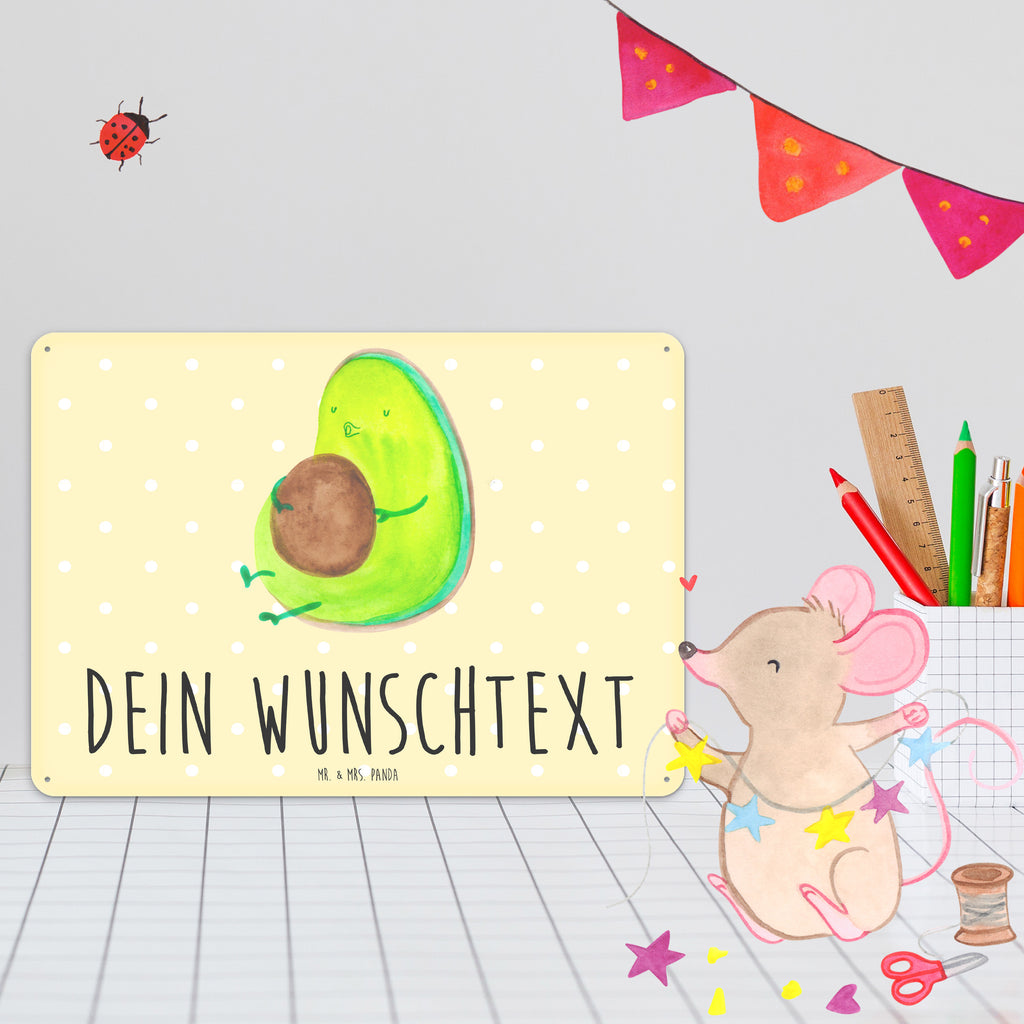 Personalisiertes Blechschild Avocado pfeift Blechschild, Metallschild, Geschenk Schild, Schild, Magnet-Metall-Schild, Deko Schild, Wandschild, Wand-Dekoration, Türschild, Avocado, Veggie, Vegan, Gesund, Diät, Abnehmen, Ernährung, dick sein, Pummelfee