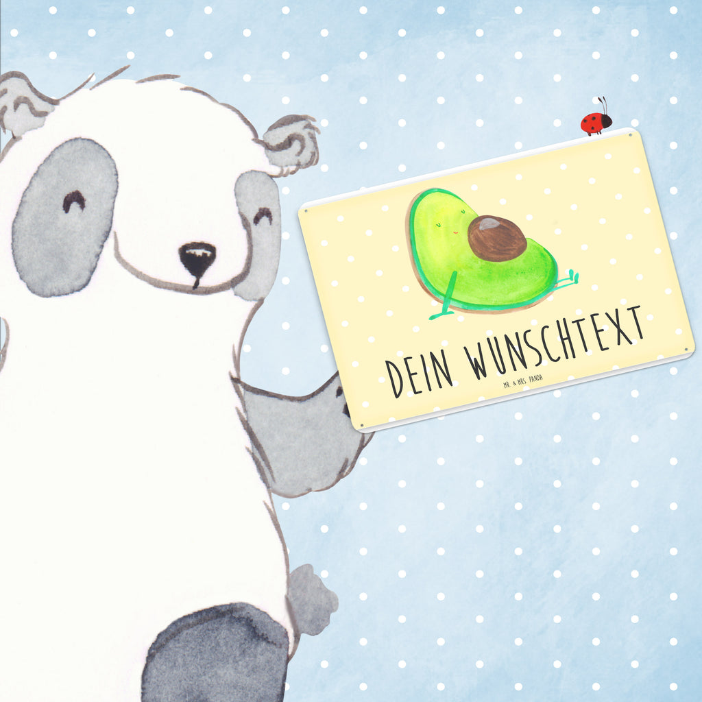 Personalisiertes Blechschild Avocado schwanger Blechschild, Metallschild, Geschenk Schild, Schild, Magnet-Metall-Schild, Deko Schild, Wandschild, Wand-Dekoration, Türschild, Avocado, Veggie, Vegan, Gesund, schwanger, Schwangerschaft, Babyparty, Babyshower