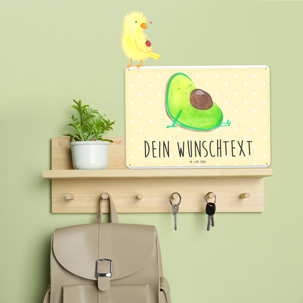 Personalisiertes Blechschild Avocado schwanger Blechschild, Metallschild, Geschenk Schild, Schild, Magnet-Metall-Schild, Deko Schild, Wandschild, Wand-Dekoration, Türschild, Avocado, Veggie, Vegan, Gesund, schwanger, Schwangerschaft, Babyparty, Babyshower