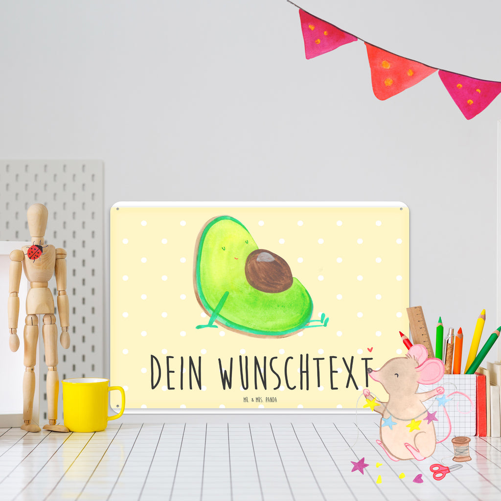 Personalisiertes Blechschild Avocado schwanger Blechschild, Metallschild, Geschenk Schild, Schild, Magnet-Metall-Schild, Deko Schild, Wandschild, Wand-Dekoration, Türschild, Avocado, Veggie, Vegan, Gesund, schwanger, Schwangerschaft, Babyparty, Babyshower