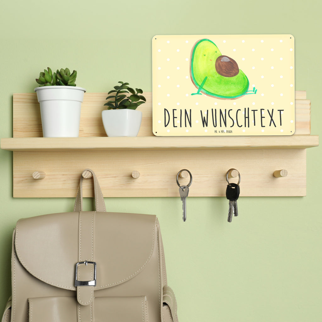 Personalisiertes Blechschild Avocado schwanger Blechschild, Metallschild, Geschenk Schild, Schild, Magnet-Metall-Schild, Deko Schild, Wandschild, Wand-Dekoration, Türschild, Avocado, Veggie, Vegan, Gesund, schwanger, Schwangerschaft, Babyparty, Babyshower