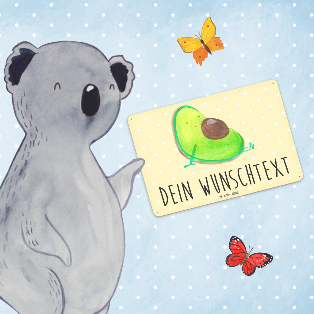 Personalisiertes Blechschild Avocado schwanger Blechschild, Metallschild, Geschenk Schild, Schild, Magnet-Metall-Schild, Deko Schild, Wandschild, Wand-Dekoration, Türschild, Avocado, Veggie, Vegan, Gesund, schwanger, Schwangerschaft, Babyparty, Babyshower