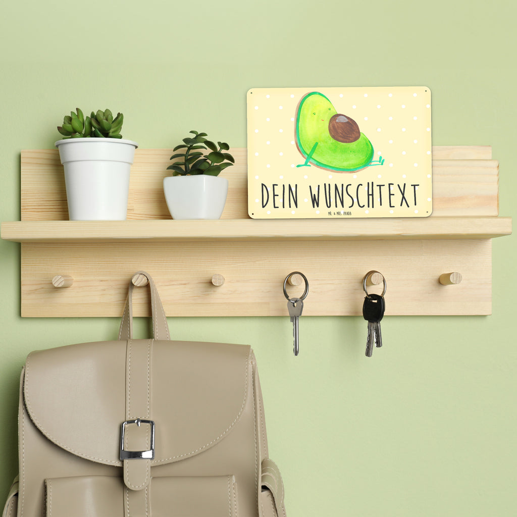 Personalisiertes Blechschild Avocado schwanger Blechschild, Metallschild, Geschenk Schild, Schild, Magnet-Metall-Schild, Deko Schild, Wandschild, Wand-Dekoration, Türschild, Avocado, Veggie, Vegan, Gesund, schwanger, Schwangerschaft, Babyparty, Babyshower