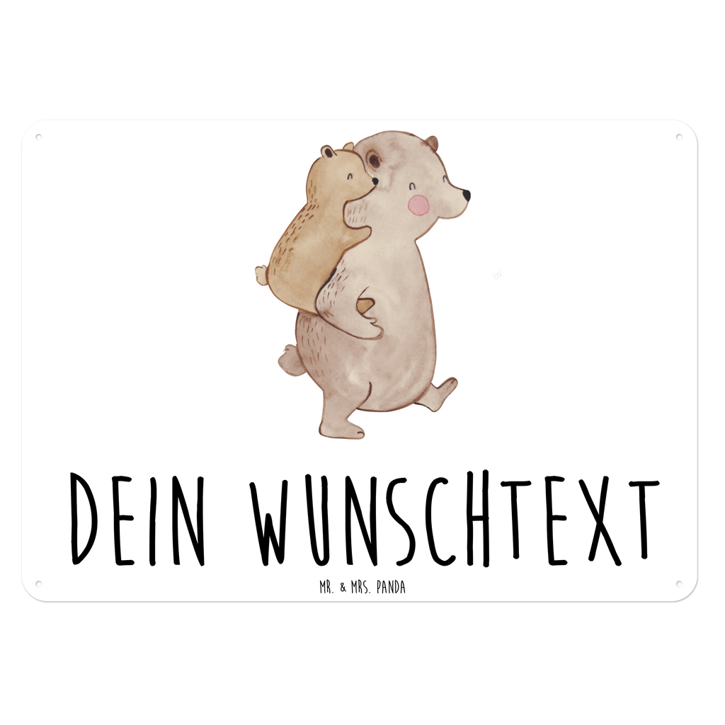 Personalisiertes Blechschild Papa Bär Blechschild, Metallschild, Geschenk Schild, Schild, Magnet-Metall-Schild, Deko Schild, Wandschild, Wand-Dekoration, Türschild, Familie, Vatertag, Muttertag, Bruder, Schwester, Mama, Papa, Oma, Opa, Geschenk, Vater, Papi, Vati, Onkel, Geburtstag