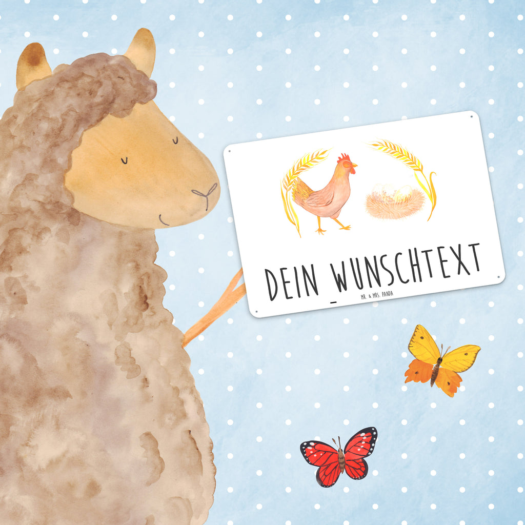 Personalisiertes Blechschild Huhn stolz Blechschild, Metallschild, Geschenk Schild, Schild, Magnet-Metall-Schild, Deko Schild, Wandschild, Wand-Dekoration, Türschild, Bauernhof, Hoftiere, Landwirt, Landwirtin, Hahn, Henne, Hühner, Eier, Hof, Landleben, Motivation, Geburt, Magie, Spruch, Schwangerschaft