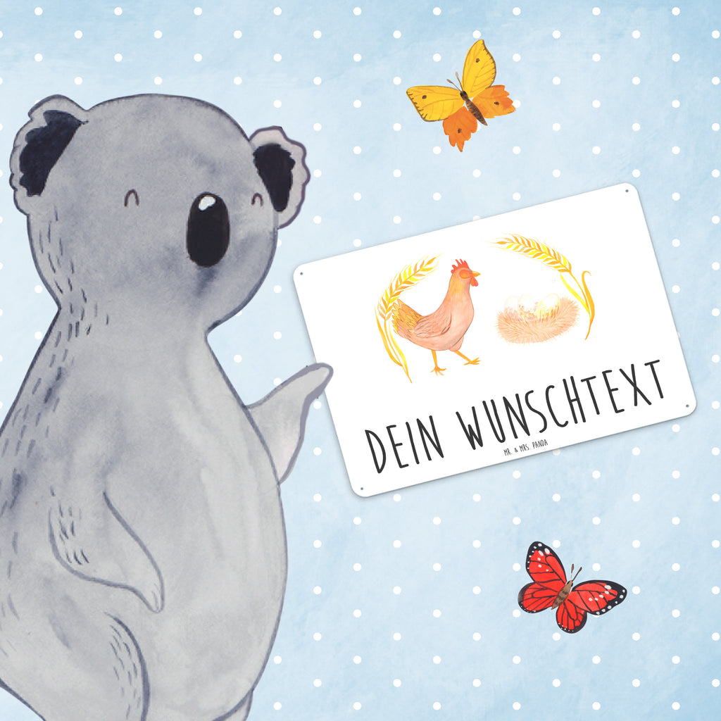 Personalisiertes Blechschild Huhn stolz Blechschild, Metallschild, Geschenk Schild, Schild, Magnet-Metall-Schild, Deko Schild, Wandschild, Wand-Dekoration, Türschild, Bauernhof, Hoftiere, Landwirt, Landwirtin, Hahn, Henne, Hühner, Eier, Hof, Landleben, Motivation, Geburt, Magie, Spruch, Schwangerschaft