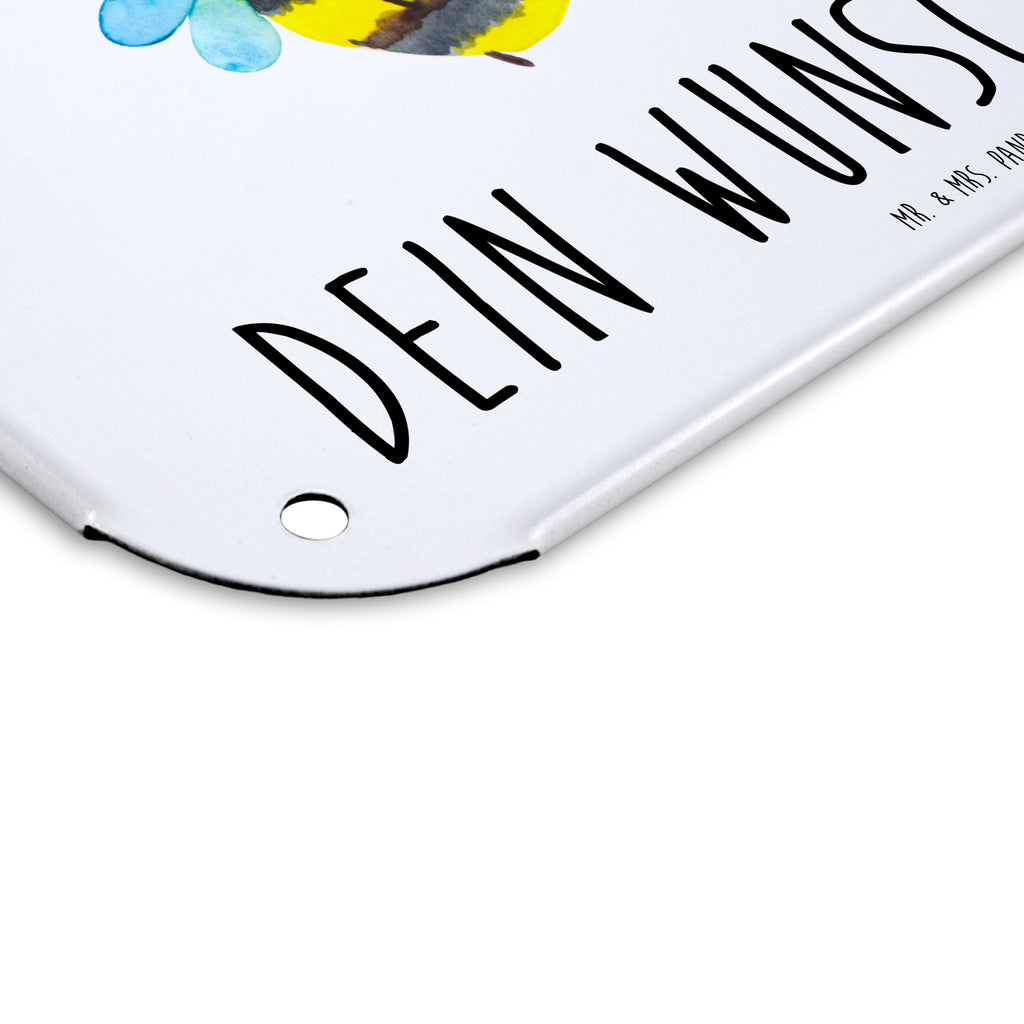 Personalisiertes Blechschild Biene Verliebt Blechschild, Metallschild, Geschenk Schild, Schild, Magnet-Metall-Schild, Deko Schild, Wandschild, Wand-Dekoration, Türschild, Biene, Wespe, Hummel