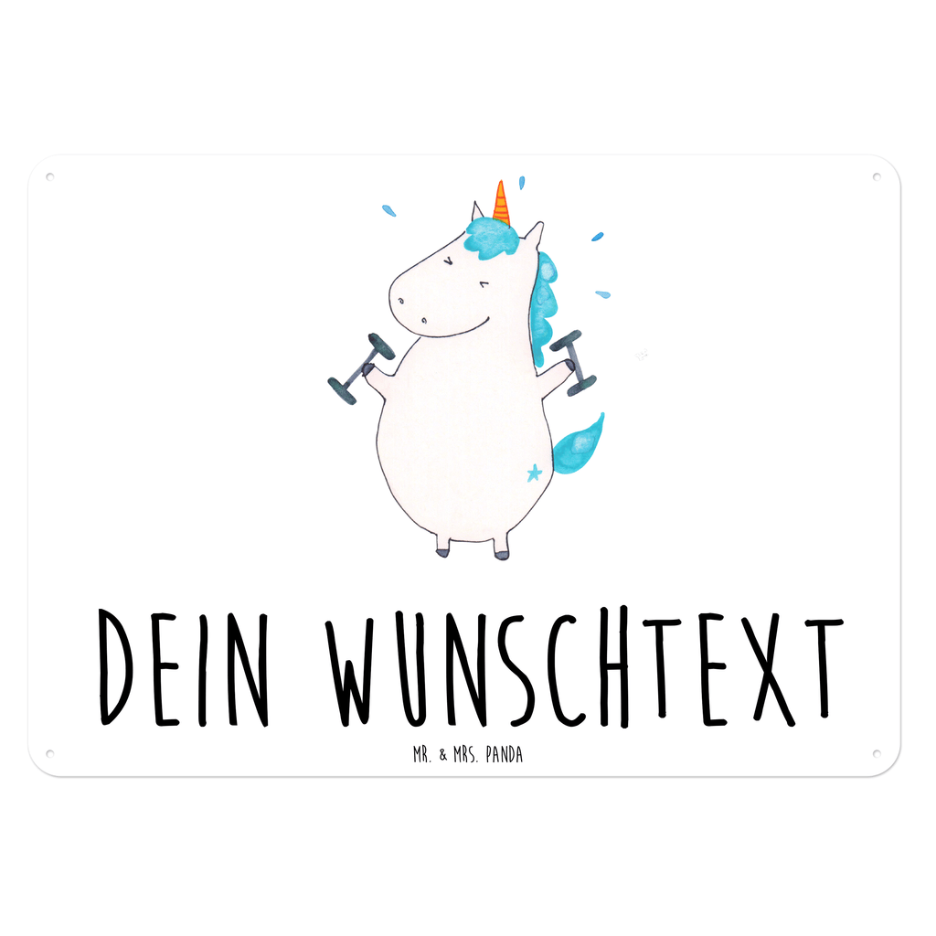 Personalisiertes Blechschild Einhorn Fitness Blechschild, Metallschild, Geschenk Schild, Schild, Magnet-Metall-Schild, Deko Schild, Wandschild, Wand-Dekoration, Türschild, Einhorn, Einhörner, Einhorn Deko, Pegasus, Unicorn, Gym, Fitness, Fitnessstudio, Diät, Abnehmen, Sport, Pumpen, Geräte, Sixpack