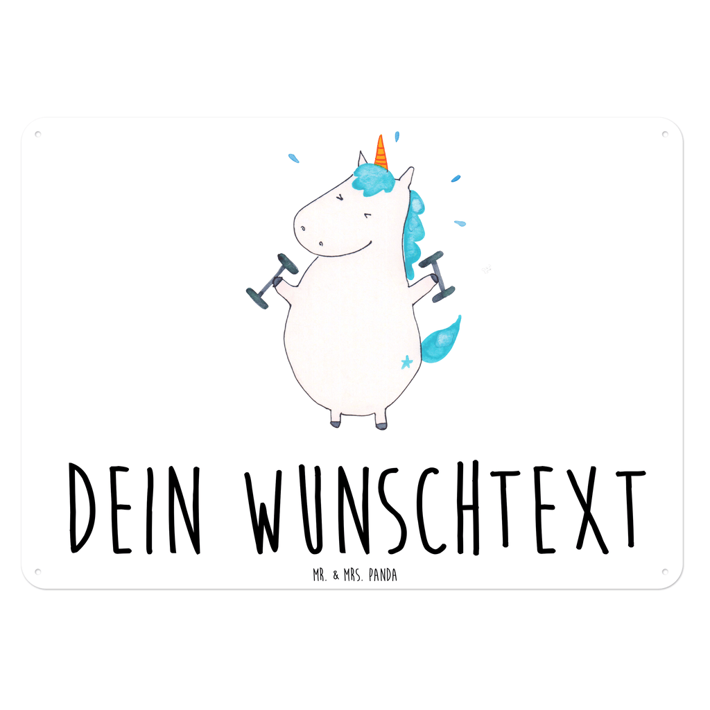 Personalisiertes Blechschild Einhorn Fitness Blechschild, Metallschild, Geschenk Schild, Schild, Magnet-Metall-Schild, Deko Schild, Wandschild, Wand-Dekoration, Türschild, Einhorn, Einhörner, Einhorn Deko, Pegasus, Unicorn, Gym, Fitness, Fitnessstudio, Diät, Abnehmen, Sport, Pumpen, Geräte, Sixpack