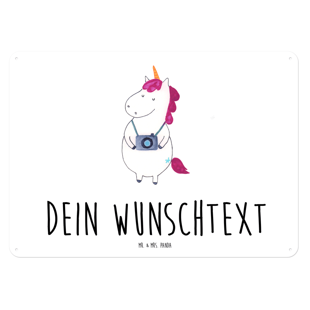 Personalisiertes Blechschild Einhorn Fotograf Blechschild, Metallschild, Geschenk Schild, Schild, Magnet-Metall-Schild, Deko Schild, Wandschild, Wand-Dekoration, Türschild, Einhorn, Einhörner, Einhorn Deko, Pegasus, Unicorn, Fotograf, Fotografie, Kamera, Reisen, Weltreise, Weltenbummler, Urlaub, Tourist, Kurztrip, Reise, Städtereise