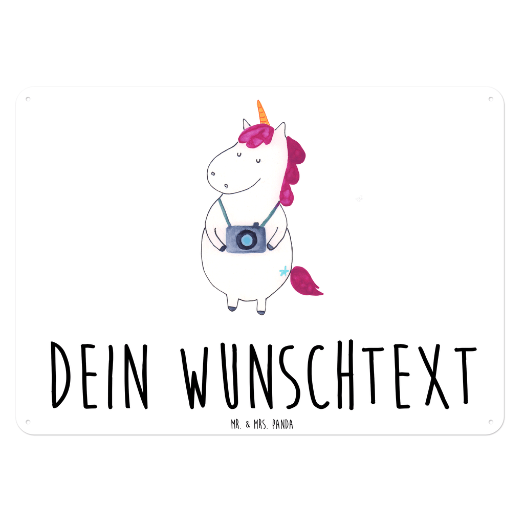 Personalisiertes Blechschild Einhorn Fotograf Blechschild, Metallschild, Geschenk Schild, Schild, Magnet-Metall-Schild, Deko Schild, Wandschild, Wand-Dekoration, Türschild, Einhorn, Einhörner, Einhorn Deko, Pegasus, Unicorn, Fotograf, Fotografie, Kamera, Reisen, Weltreise, Weltenbummler, Urlaub, Tourist, Kurztrip, Reise, Städtereise