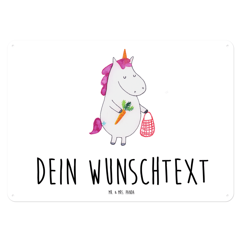 Personalisiertes Blechschild Einhorn Gemüse Blechschild, Metallschild, Geschenk Schild, Schild, Magnet-Metall-Schild, Deko Schild, Wandschild, Wand-Dekoration, Türschild, Einhorn, Einhörner, Einhorn Deko, Pegasus, Unicorn, Biomarkt, Bio, Gemüse, Wochenmarkt
