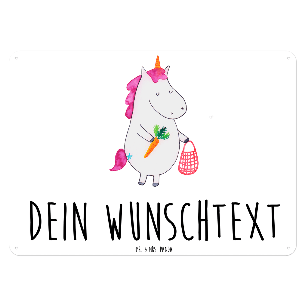 Personalisiertes Blechschild Einhorn Gemüse Blechschild, Metallschild, Geschenk Schild, Schild, Magnet-Metall-Schild, Deko Schild, Wandschild, Wand-Dekoration, Türschild, Einhorn, Einhörner, Einhorn Deko, Pegasus, Unicorn, Biomarkt, Bio, Gemüse, Wochenmarkt