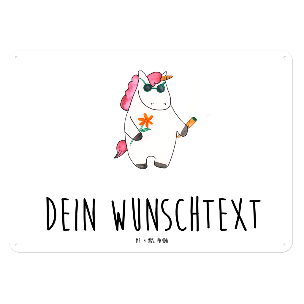 Personalisiertes Blechschild Einhorn Woodstock Blechschild, Metallschild, Geschenk Schild, Schild, Magnet-Metall-Schild, Deko Schild, Wandschild, Wand-Dekoration, Türschild, Einhorn, Einhörner, Einhorn Deko, Pegasus, Unicorn, Kiffen, Joint, Zigarette, Alkohol, Party, Spaß. lustig, witzig, Woodstock