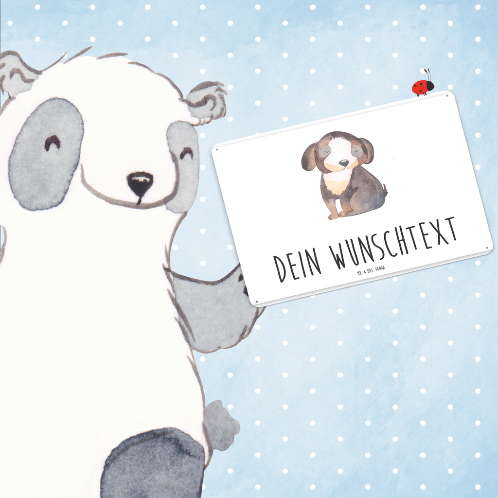 Personalisiertes Blechschild Hund entspannt Blechschild, Metallschild, Geschenk Schild, Schild, Magnet-Metall-Schild, Deko Schild, Wandschild, Wand-Dekoration, Türschild, Hund, Hundemotiv, Haustier, Hunderasse, Tierliebhaber, Hundebesitzer, Sprüche, schwarzer Hund, Hundeliebe, Liebe, Hundeglück