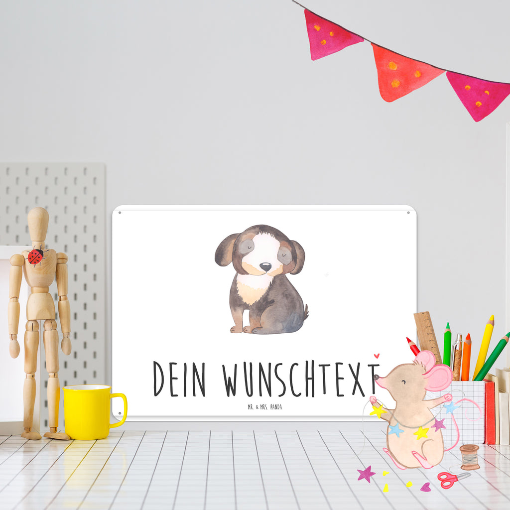 Personalisiertes Blechschild Hund entspannt Blechschild, Metallschild, Geschenk Schild, Schild, Magnet-Metall-Schild, Deko Schild, Wandschild, Wand-Dekoration, Türschild, Hund, Hundemotiv, Haustier, Hunderasse, Tierliebhaber, Hundebesitzer, Sprüche, schwarzer Hund, Hundeliebe, Liebe, Hundeglück