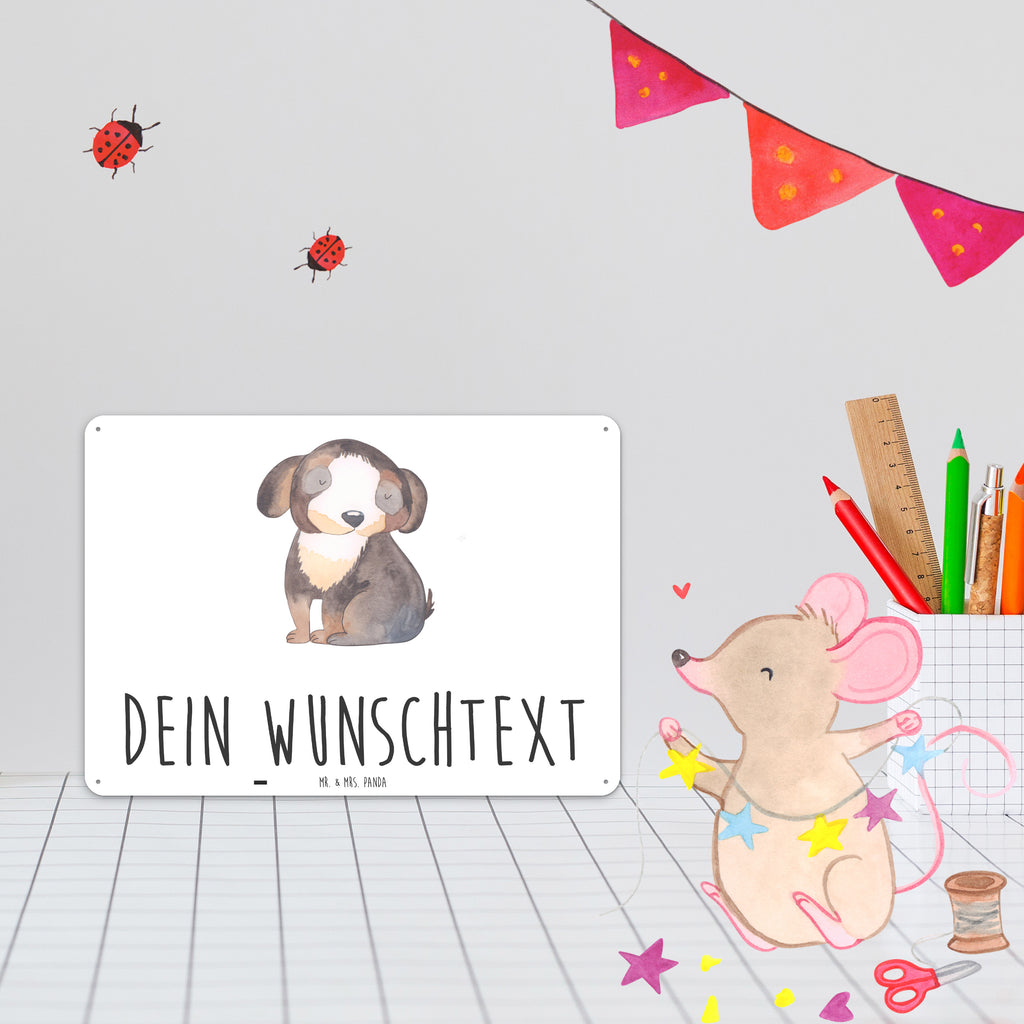 Personalisiertes Blechschild Hund entspannt Blechschild, Metallschild, Geschenk Schild, Schild, Magnet-Metall-Schild, Deko Schild, Wandschild, Wand-Dekoration, Türschild, Hund, Hundemotiv, Haustier, Hunderasse, Tierliebhaber, Hundebesitzer, Sprüche, schwarzer Hund, Hundeliebe, Liebe, Hundeglück