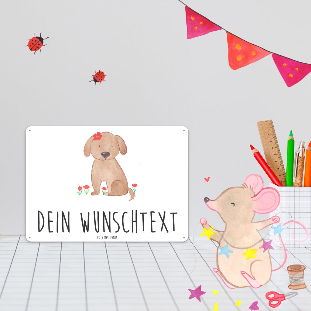 Personalisiertes Blechschild Hund Hundedame Blechschild, Metallschild, Geschenk Schild, Schild, Magnet-Metall-Schild, Deko Schild, Wandschild, Wand-Dekoration, Türschild, Hund, Hundemotiv, Haustier, Hunderasse, Tierliebhaber, Hundebesitzer, Sprüche, Hunde, Hundeliebe, Hundeglück, Liebe, Frauchen