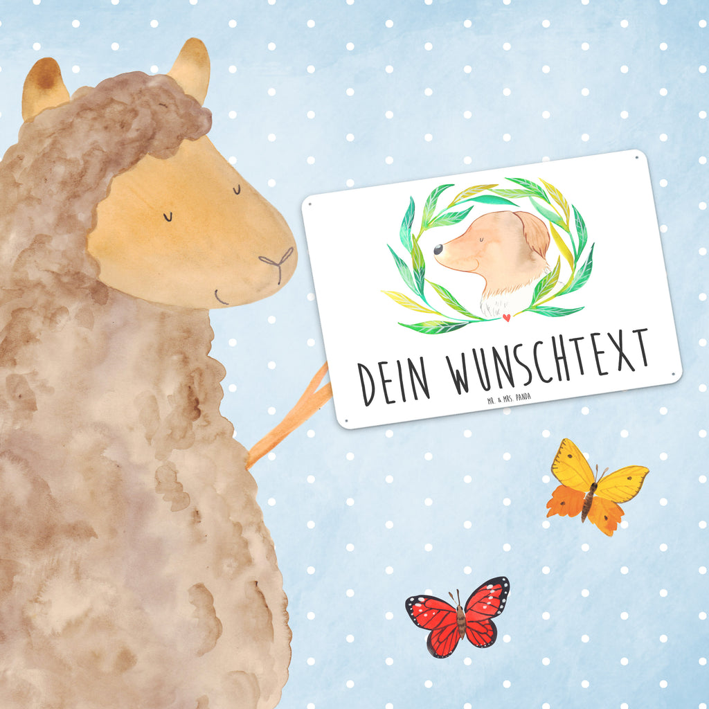 Personalisiertes Blechschild Hund Ranke Blechschild, Metallschild, Geschenk Schild, Schild, Magnet-Metall-Schild, Deko Schild, Wandschild, Wand-Dekoration, Türschild, Hund, Hundemotiv, Haustier, Hunderasse, Tierliebhaber, Hundebesitzer, Sprüche, Ranke, Therapie, Selbsttherapie, Hundeliebe, Hundeglück, Hunde