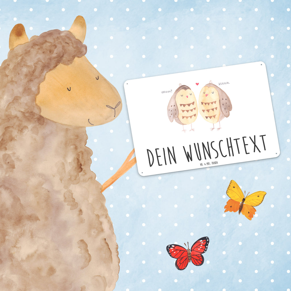 Personalisiertes Blechschild Eule Liebe Blechschild, Metallschild, Geschenk Schild, Schild, Magnet-Metall-Schild, Deko Schild, Wandschild, Wand-Dekoration, Türschild, Eule, Eule Deko, Liebe, Hochzeit Spruch, Owl, All you need is love, Liebe Spruch, Freundin Geschenk, Freund, Wortspiel lustig