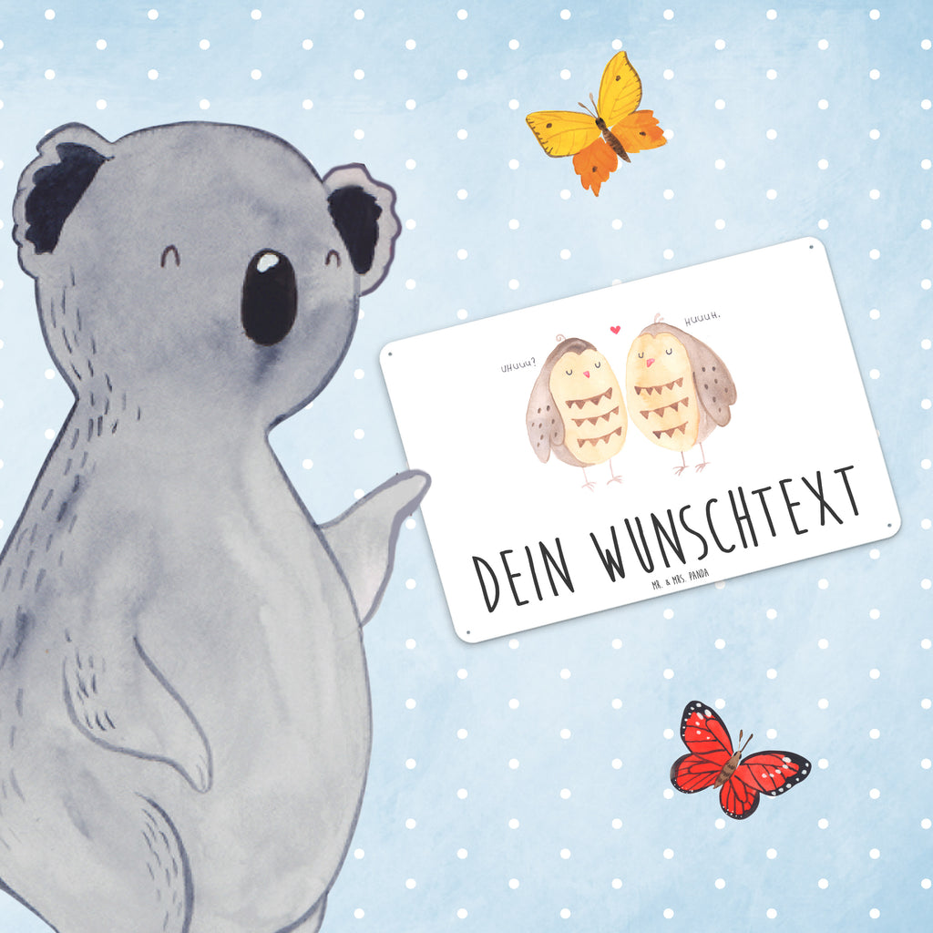 Personalisiertes Blechschild Eule Liebe Blechschild, Metallschild, Geschenk Schild, Schild, Magnet-Metall-Schild, Deko Schild, Wandschild, Wand-Dekoration, Türschild, Eule, Eule Deko, Liebe, Hochzeit Spruch, Owl, All you need is love, Liebe Spruch, Freundin Geschenk, Freund, Wortspiel lustig
