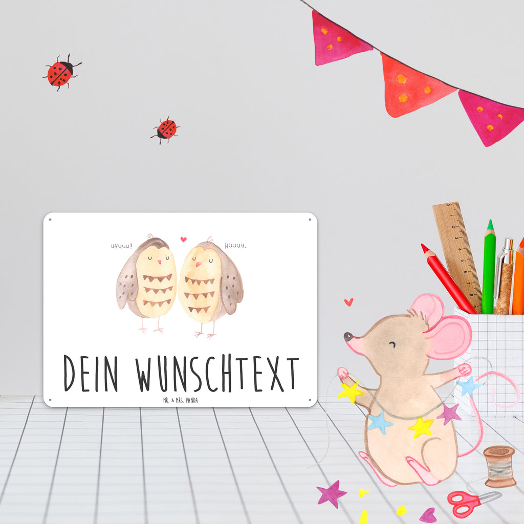 Personalisiertes Blechschild Eule Liebe Blechschild, Metallschild, Geschenk Schild, Schild, Magnet-Metall-Schild, Deko Schild, Wandschild, Wand-Dekoration, Türschild, Eule, Eule Deko, Liebe, Hochzeit Spruch, Owl, All you need is love, Liebe Spruch, Freundin Geschenk, Freund, Wortspiel lustig