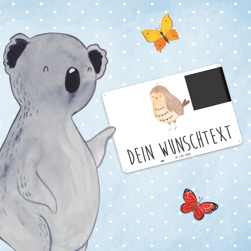 Personalisiertes Blechschild Eule Zufrieden Blechschild, Metallschild, Geschenk Schild, Schild, Magnet-Metall-Schild, Deko Schild, Wandschild, Wand-Dekoration, Türschild, Eule, Eule Spruch, Eule deko, Owl, Liebe Spruch, Romantisch, Wortspiel lustig, Spruch schön, Geschenk Hochzeitstag