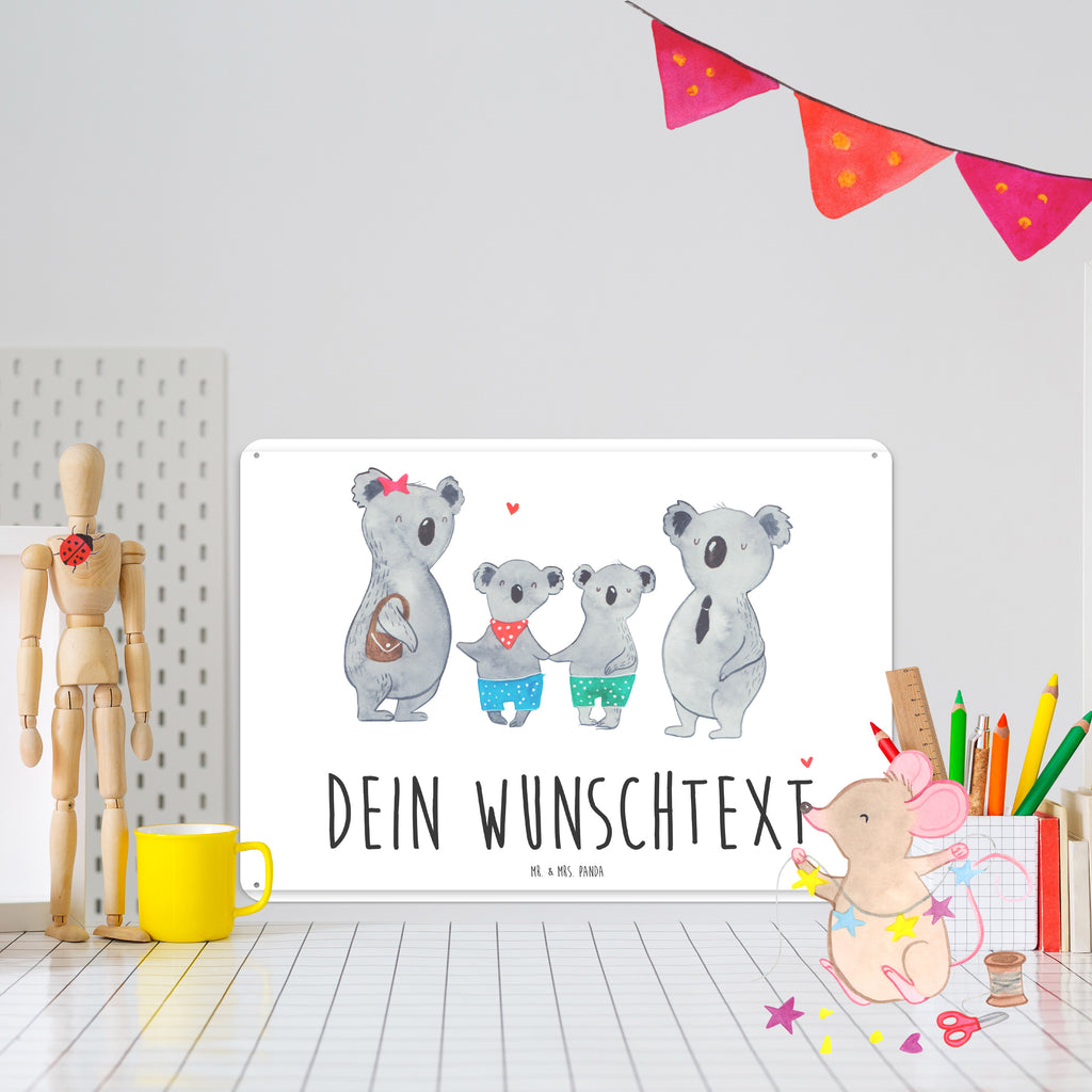 Personalisiertes Blechschild Koala Familie zwei Blechschild, Metallschild, Geschenk Schild, Schild, Magnet-Metall-Schild, Deko Schild, Wandschild, Wand-Dekoration, Türschild, Familie, Vatertag, Muttertag, Bruder, Schwester, Mama, Papa, Oma, Opa, Koala, Koalabär, beste Familie, Familienzeit, Familienleben, Koalafamilie, Lieblingsfamilie