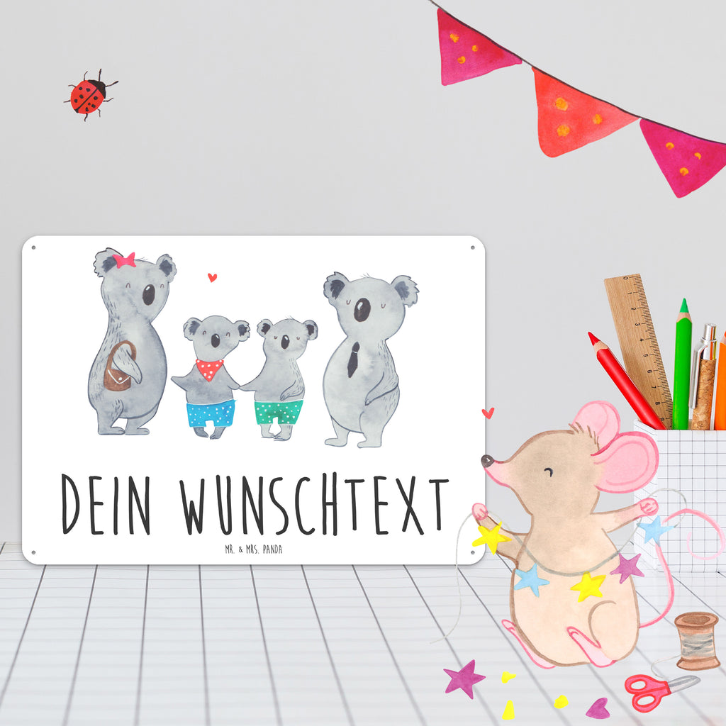 Personalisiertes Blechschild Koala Familie zwei Blechschild, Metallschild, Geschenk Schild, Schild, Magnet-Metall-Schild, Deko Schild, Wandschild, Wand-Dekoration, Türschild, Familie, Vatertag, Muttertag, Bruder, Schwester, Mama, Papa, Oma, Opa, Koala, Koalabär, beste Familie, Familienzeit, Familienleben, Koalafamilie, Lieblingsfamilie