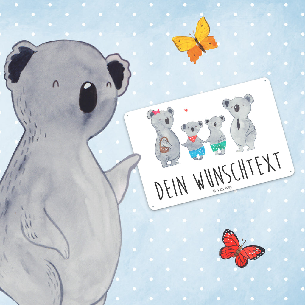 Personalisiertes Blechschild Koala Familie zwei Blechschild, Metallschild, Geschenk Schild, Schild, Magnet-Metall-Schild, Deko Schild, Wandschild, Wand-Dekoration, Türschild, Familie, Vatertag, Muttertag, Bruder, Schwester, Mama, Papa, Oma, Opa, Koala, Koalabär, beste Familie, Familienzeit, Familienleben, Koalafamilie, Lieblingsfamilie