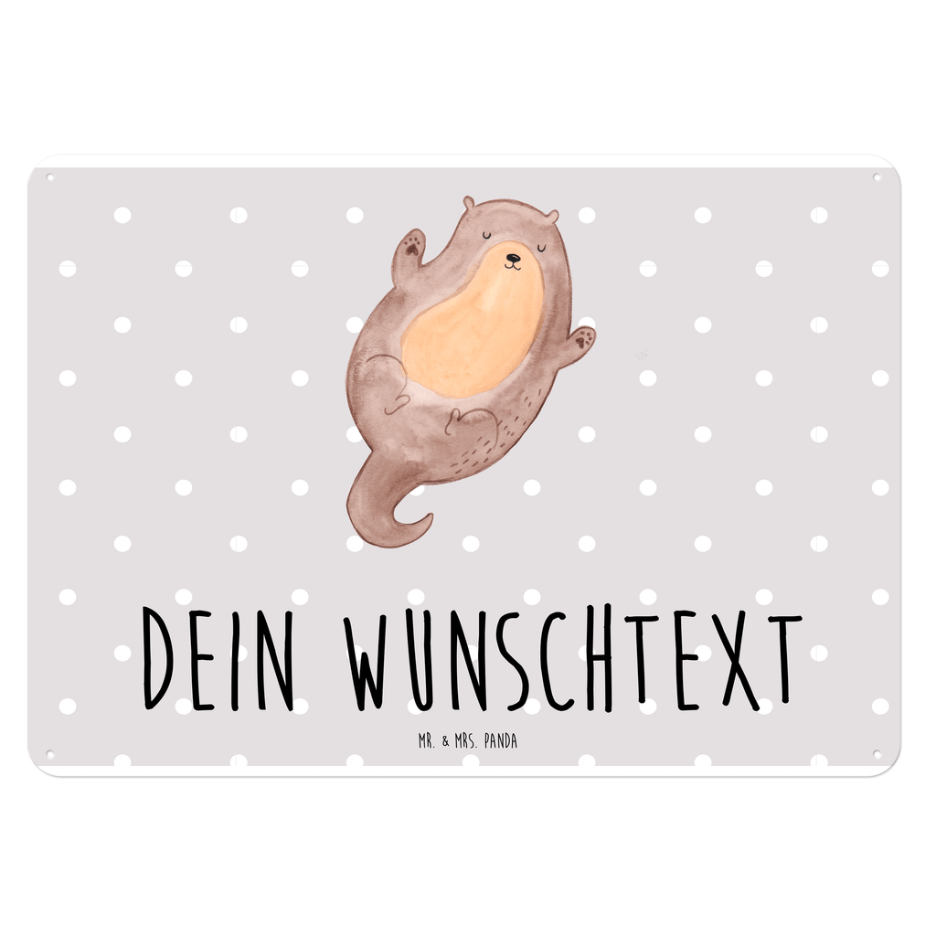 Personalisiertes Blechschild Otter Umarmen Blechschild, Metallschild, Geschenk Schild, Schild, Magnet-Metall-Schild, Deko Schild, Wandschild, Wand-Dekoration, Türschild, Otter, Fischotter, Seeotter, Otter Seeotter See Otter