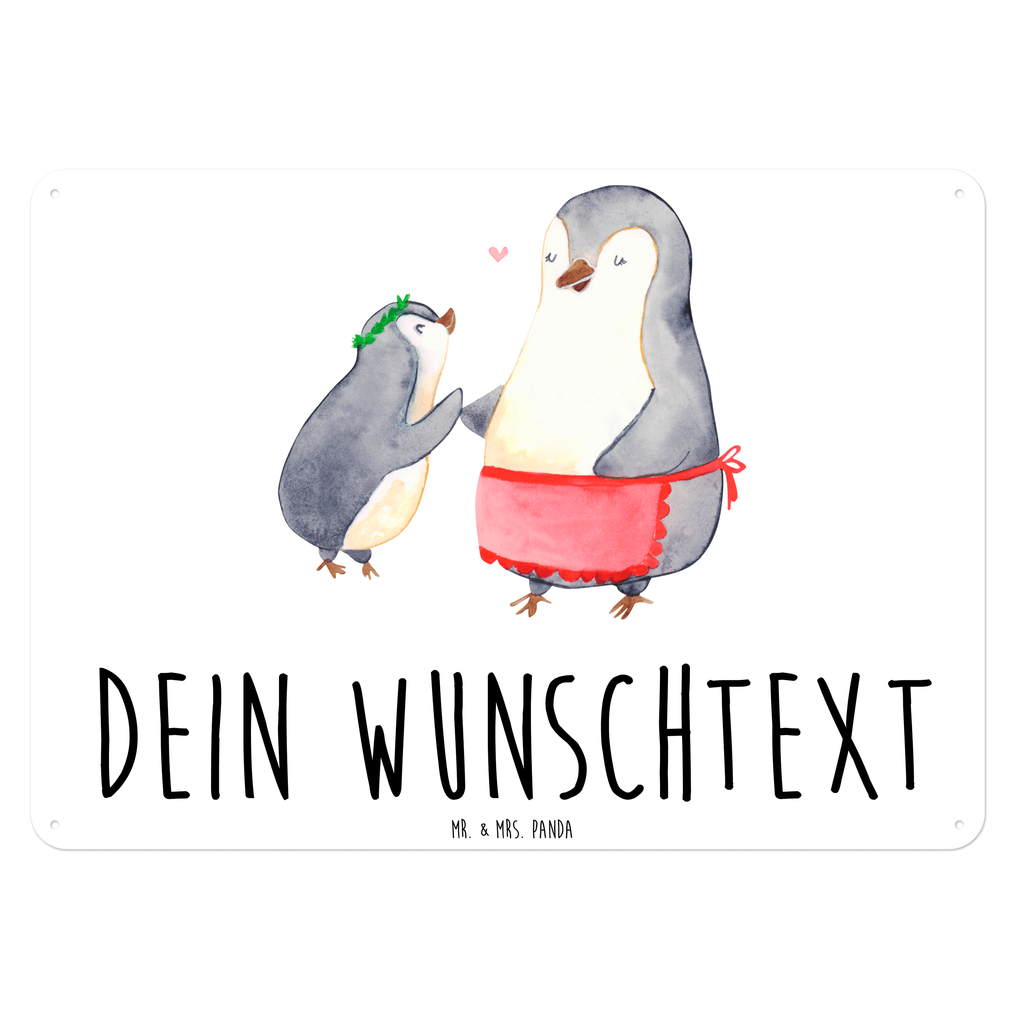Personalisiertes Blechschild Pinguin mit Kind Blechschild, Metallschild, Geschenk Schild, Schild, Magnet-Metall-Schild, Deko Schild, Wandschild, Wand-Dekoration, Türschild, Familie, Vatertag, Muttertag, Bruder, Schwester, Mama, Papa, Oma, Opa, Geschenk, Mami, Mutti, Mutter, Geburststag
