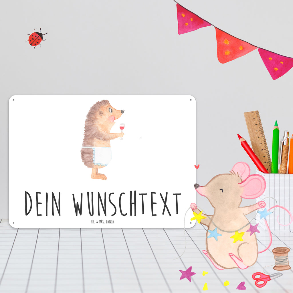Personalisiertes Blechschild Igel mit Wein Blechschild, Metallschild, Geschenk Schild, Schild, Magnet-Metall-Schild, Deko Schild, Wandschild, Wand-Dekoration, Türschild, Tiermotive, Gute Laune, lustige Sprüche, Tiere, Wein Spruch, Igel, Geschenk Weintrinker, Geschenk Weinliebhaber, Wein Deko, Weinglas, Rotwein, Weißwein, Wein trinken