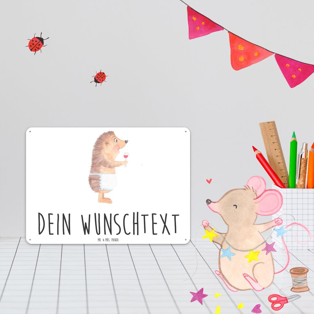 Personalisiertes Blechschild Igel mit Wein Blechschild, Metallschild, Geschenk Schild, Schild, Magnet-Metall-Schild, Deko Schild, Wandschild, Wand-Dekoration, Türschild, Tiermotive, Gute Laune, lustige Sprüche, Tiere, Wein Spruch, Igel, Geschenk Weintrinker, Geschenk Weinliebhaber, Wein Deko, Weinglas, Rotwein, Weißwein, Wein trinken