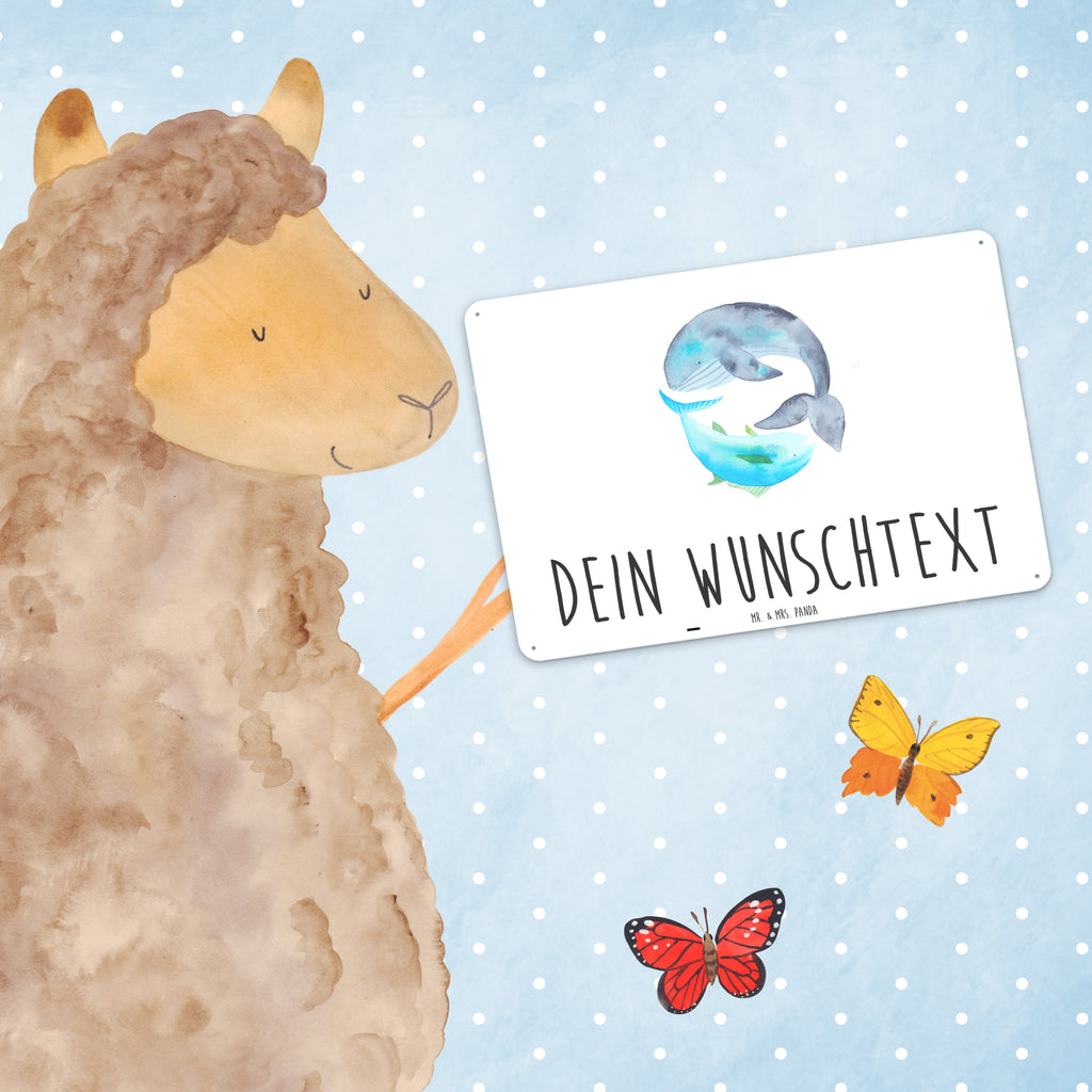 Personalisiertes Blechschild Walfisch & Thunfisch Blechschild, Metallschild, Geschenk Schild, Schild, Magnet-Metall-Schild, Deko Schild, Wandschild, Wand-Dekoration, Türschild, Tiermotive, Gute Laune, lustige Sprüche, Tiere, Wal, Wahl, Tunfisch, Wortwitz lustig, Spruch lustig, Flachwitz, Witz, Spruch des Tages, Flachwitz Geschenk