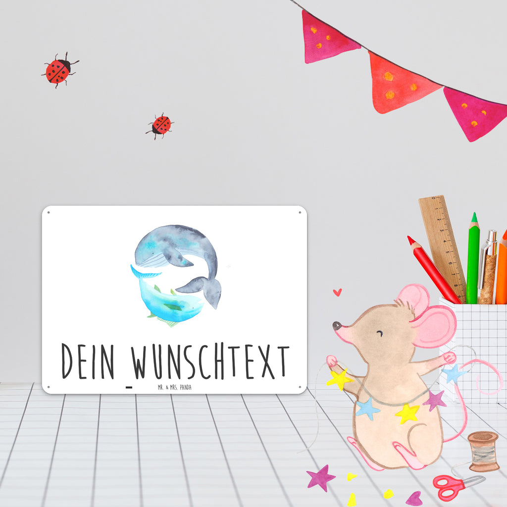 Personalisiertes Blechschild Walfisch & Thunfisch Blechschild, Metallschild, Geschenk Schild, Schild, Magnet-Metall-Schild, Deko Schild, Wandschild, Wand-Dekoration, Türschild, Tiermotive, Gute Laune, lustige Sprüche, Tiere, Wal, Wahl, Tunfisch, Wortwitz lustig, Spruch lustig, Flachwitz, Witz, Spruch des Tages, Flachwitz Geschenk